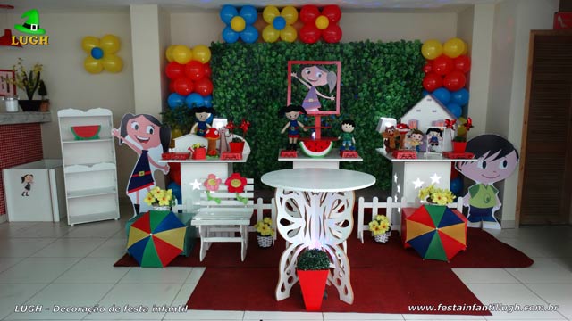 Mesa temática Show da Luna - Decoração de festa infantil Mesa temática Show da Luna - Decoração de festa infantil