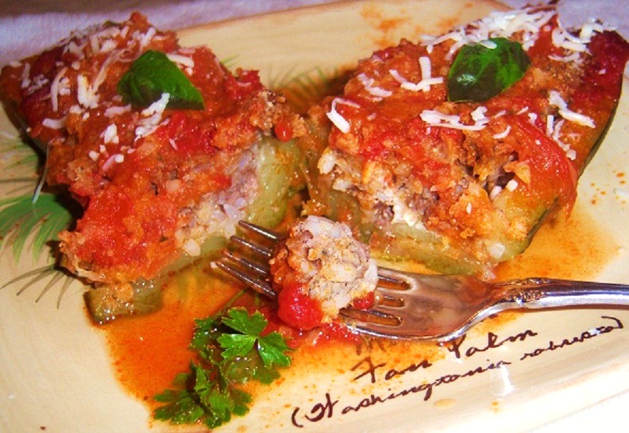 Baked Italian Stuffed Zucchini Squash What's Cookin' Italian Style