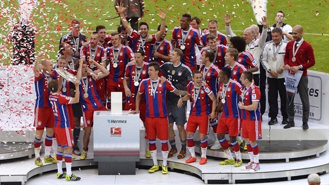 Bayern München Juara Bundesliga Jerman 2013/2014 