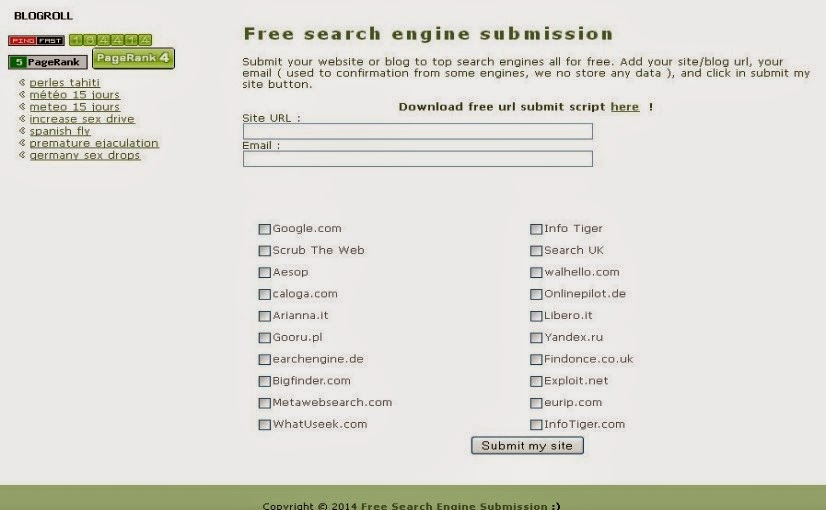 Mendaftar Blog Ke Banyak Search Engine Free Search Engine Submission