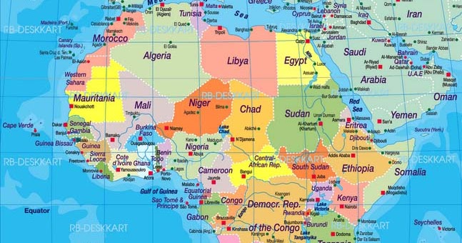 map of african continents