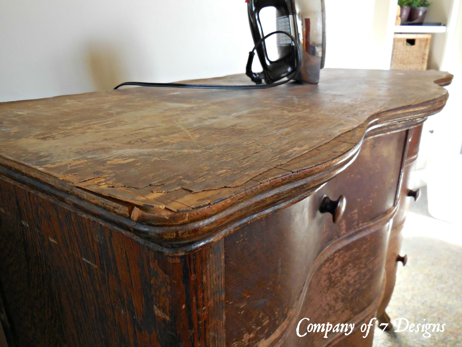 Company of 7 Designs A Dresser Fixup Veneer Removal Tutorial