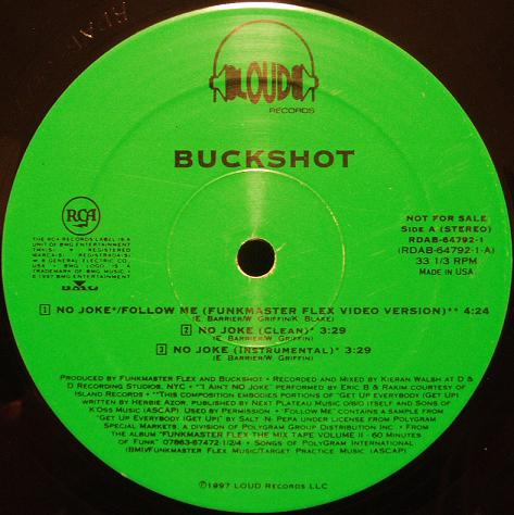 Buckshot – I Aint No Joke / Follow Me (Promo VLS) (1997) (192 kbps)