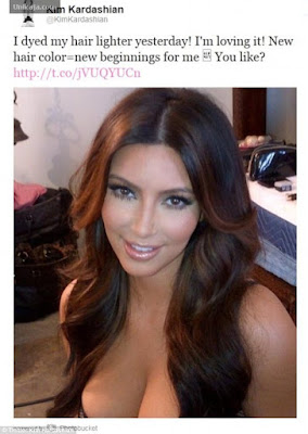 Kim Kardashian Pamer Payudara di Twitter