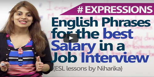 English Learning Courses Online Phrases to get the best salary in a job interview
