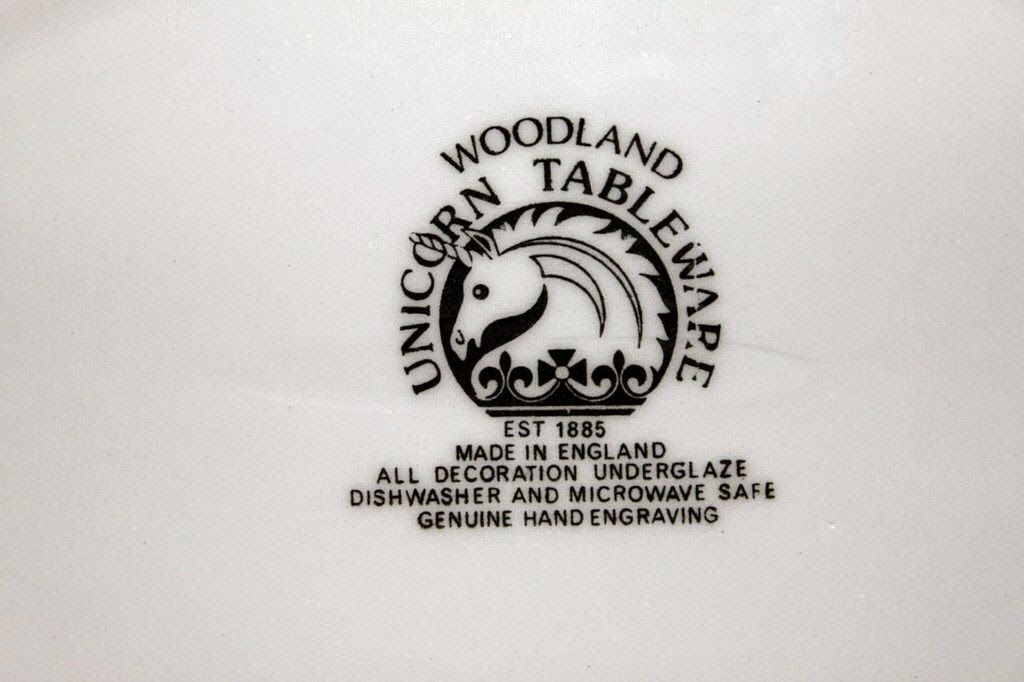 woodland unicorn tableware
