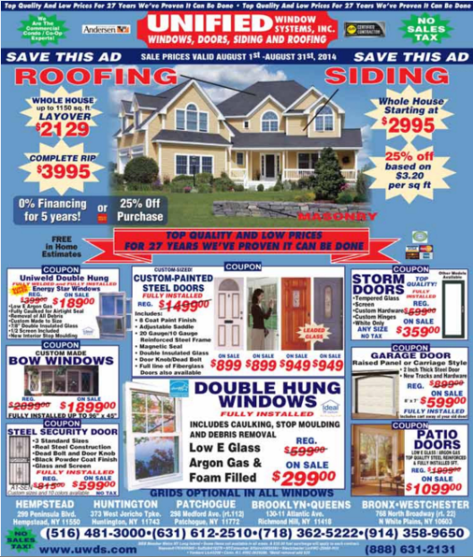 Unified Window Unified Windows August 2014