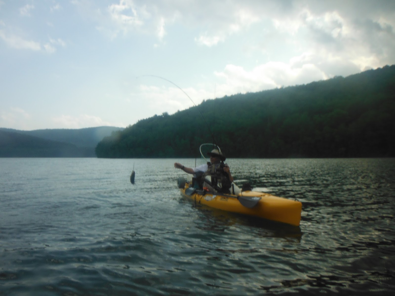 Long Island Kayak Angler Pepacton Reservoir Brown Trout June 26, 2013