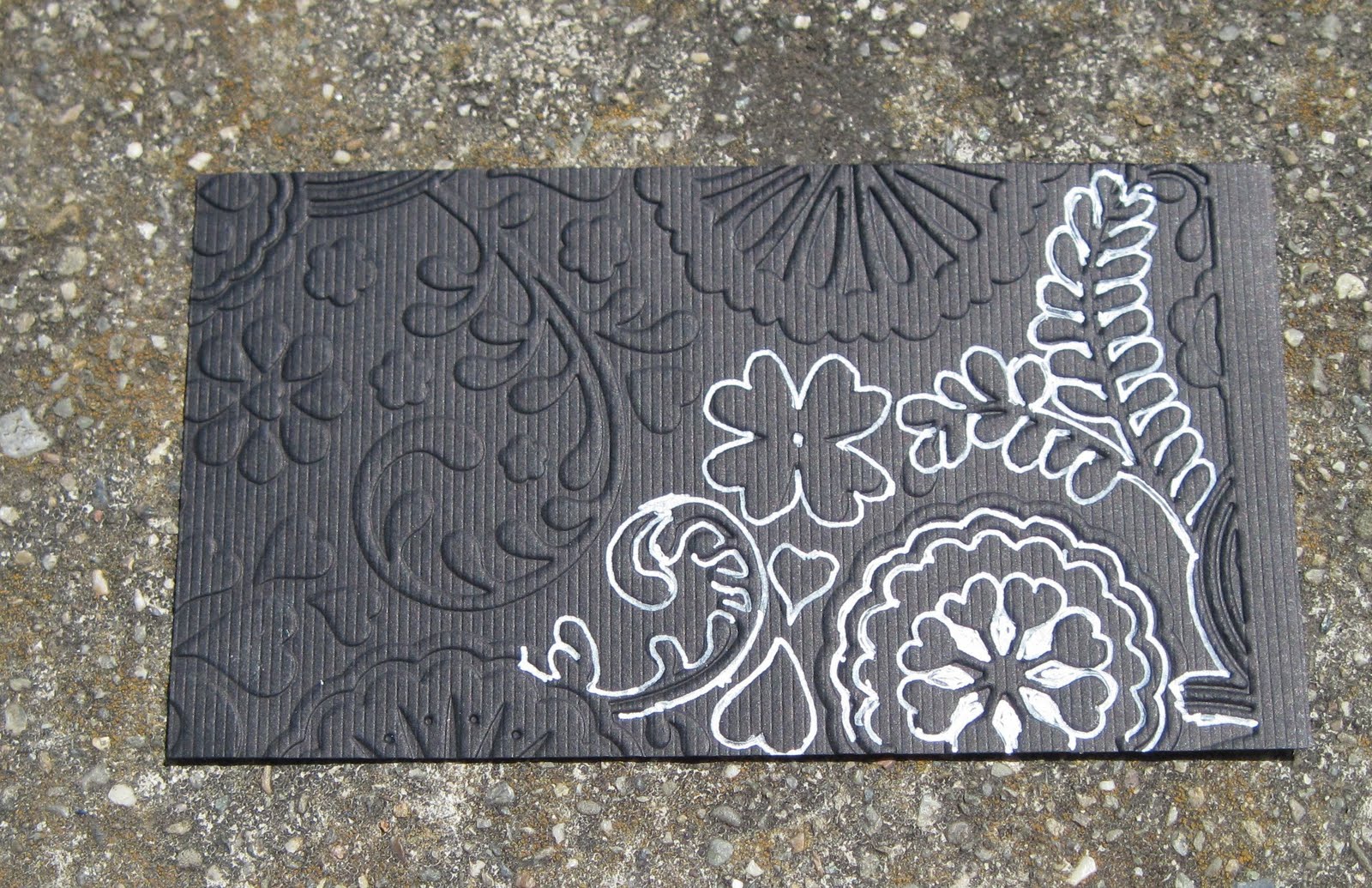 Frantic Stamper Happenings Technique Thursday Embossing Folders