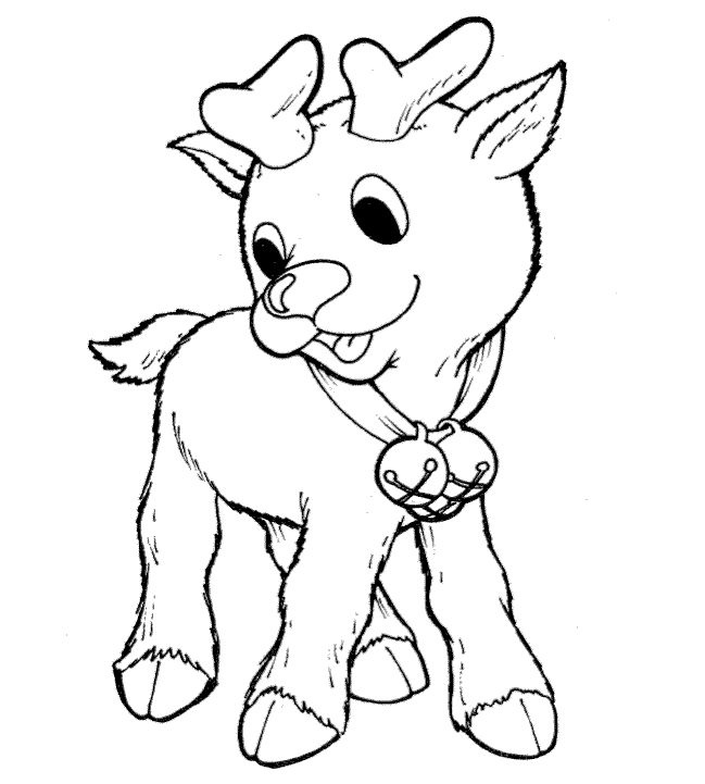 Rudolph Colouring Pages 2021
