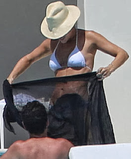Molly Sims White Bikini Mexico