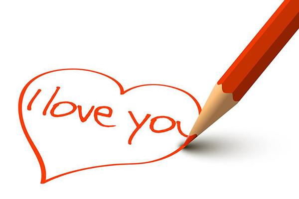 I love you paragraphs for her picture