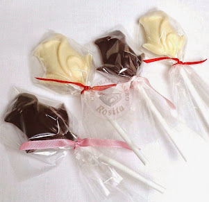 Paleta Rosa Chocolate y Chocolate Blanco