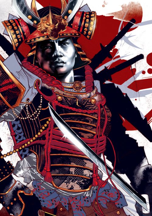 Kent Floris ilustrações incríveis arte Samurai Kent Floris ilustrações incríveis arte Samurai