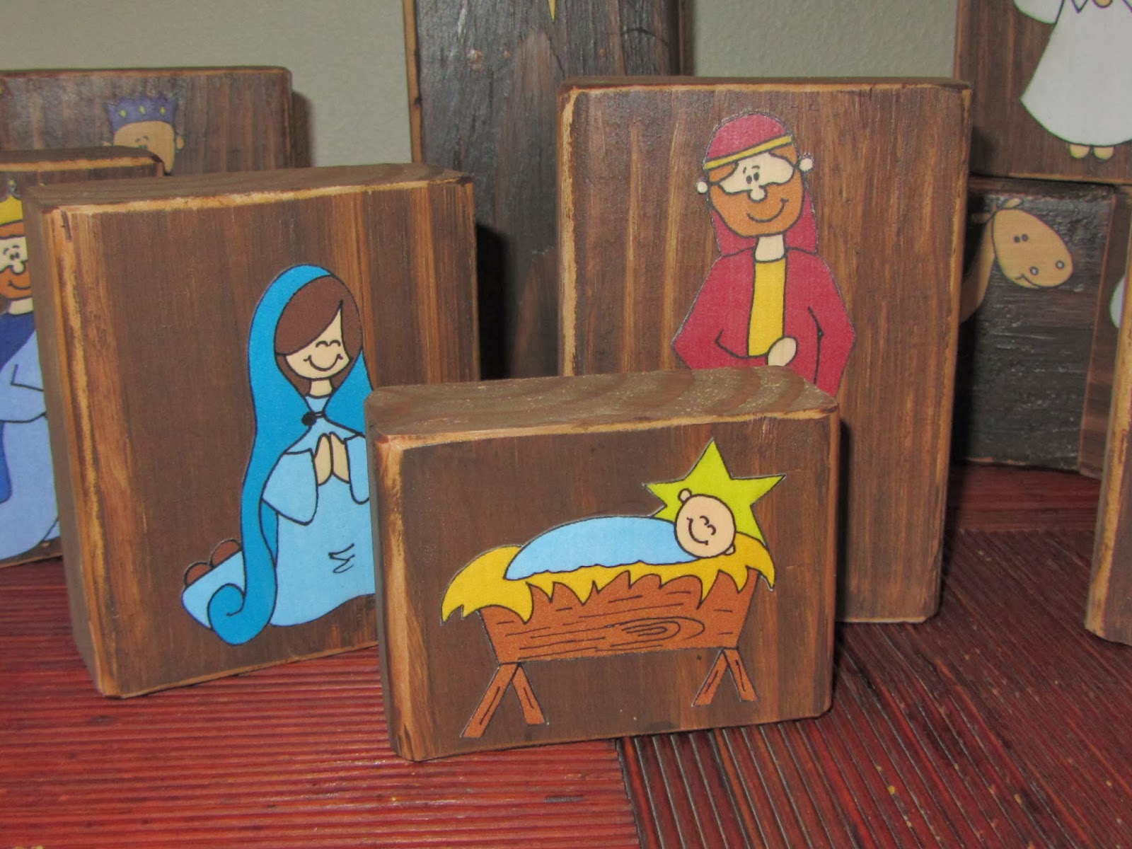 Spring Time Treats Nativity Blocks