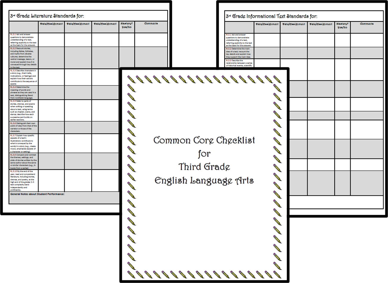 http://www.teacherspayteachers.com/Product/Common-Core-3rd-Grade-ELA-Checklist-1110231