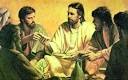 Jesus Nazareno "pasa el pan" a Judas Iscariote