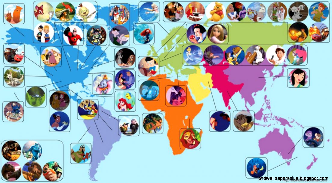 Map The Geographic Locations of Disney and Pixar Films Around the Map The Geographic Locations of Disney and Pixar Films Around the