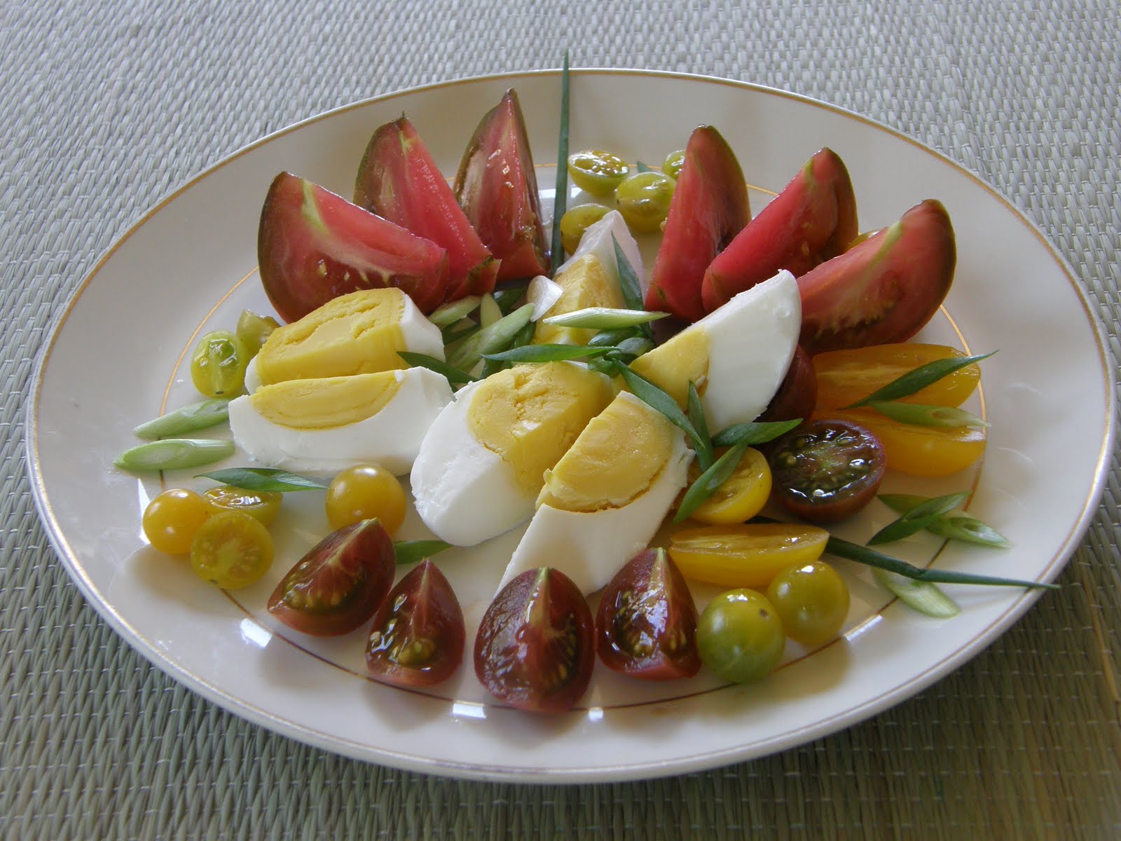 When Adobo Met Feijoada Salted Duck Egg and Tomato Salad