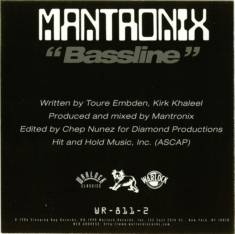 Promo, Import, Retail CD Singles & Albums Mantronix Bassline
