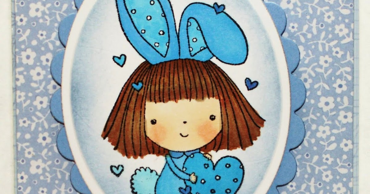 Color the way mimi the easter bunny and another dis digi