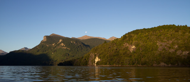 Close to fullmoon right above the peak