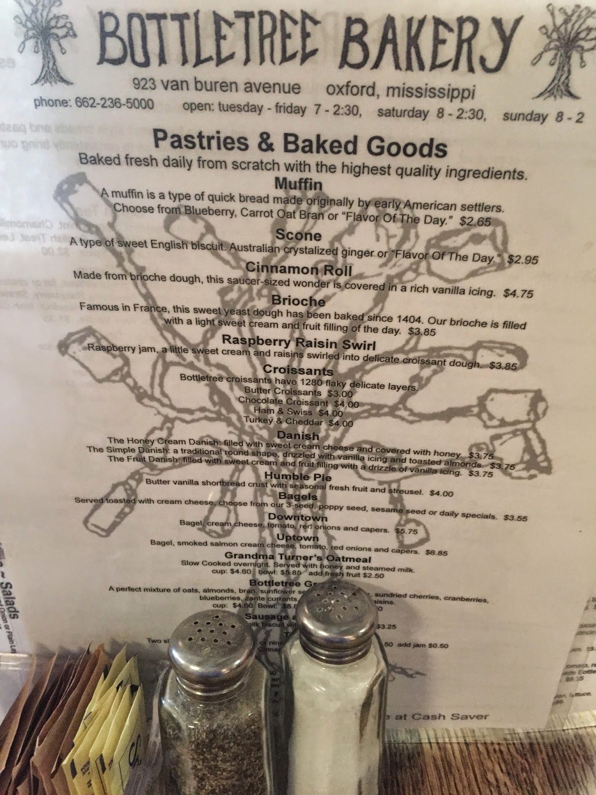 Bottletree Bakery Oxford Mississippi Anchors and Pearls