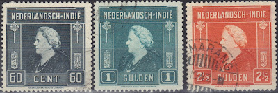Netherlands Indies - selection of stamps - 1945/46 - Queen Wilhelmina
