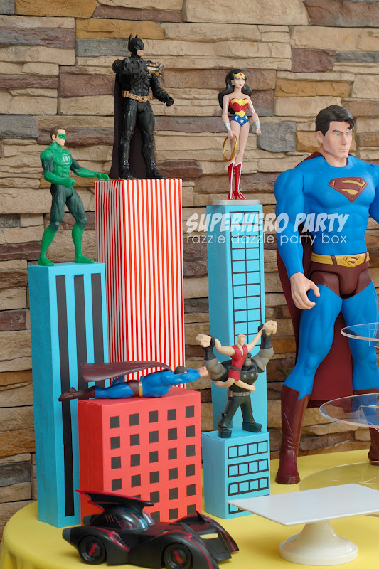 Razzle Dazzle Party Box Theme Birthday Party Superheroes!