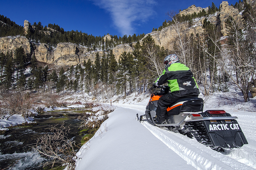 Dakotagraph South Dakota is great for snowmobiling