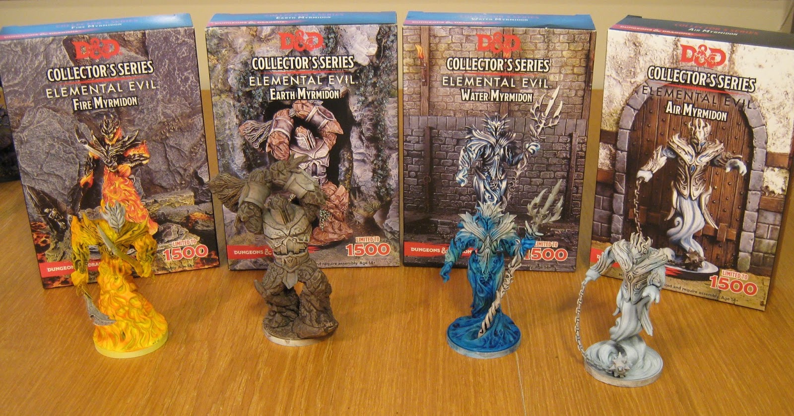 Four Elemental Myrmidons Wargaming Hub