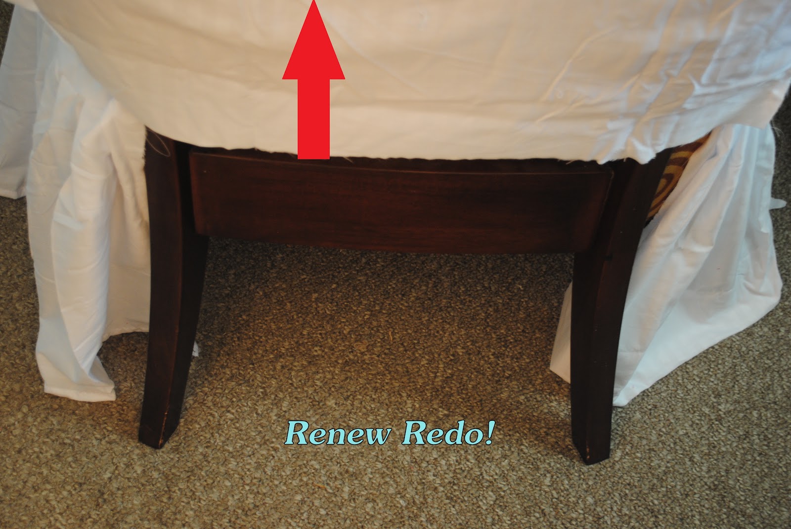 ReNew ReDo! Cute Ruffled Chair Slipcover How To