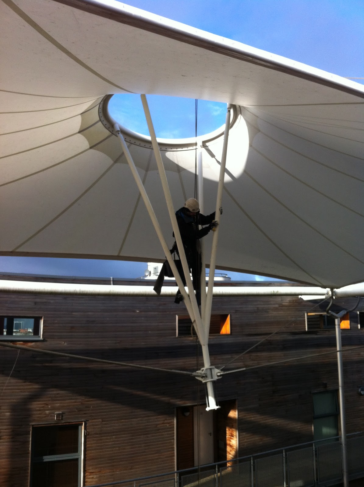 Ropetask Fabric tensile roof maintenance