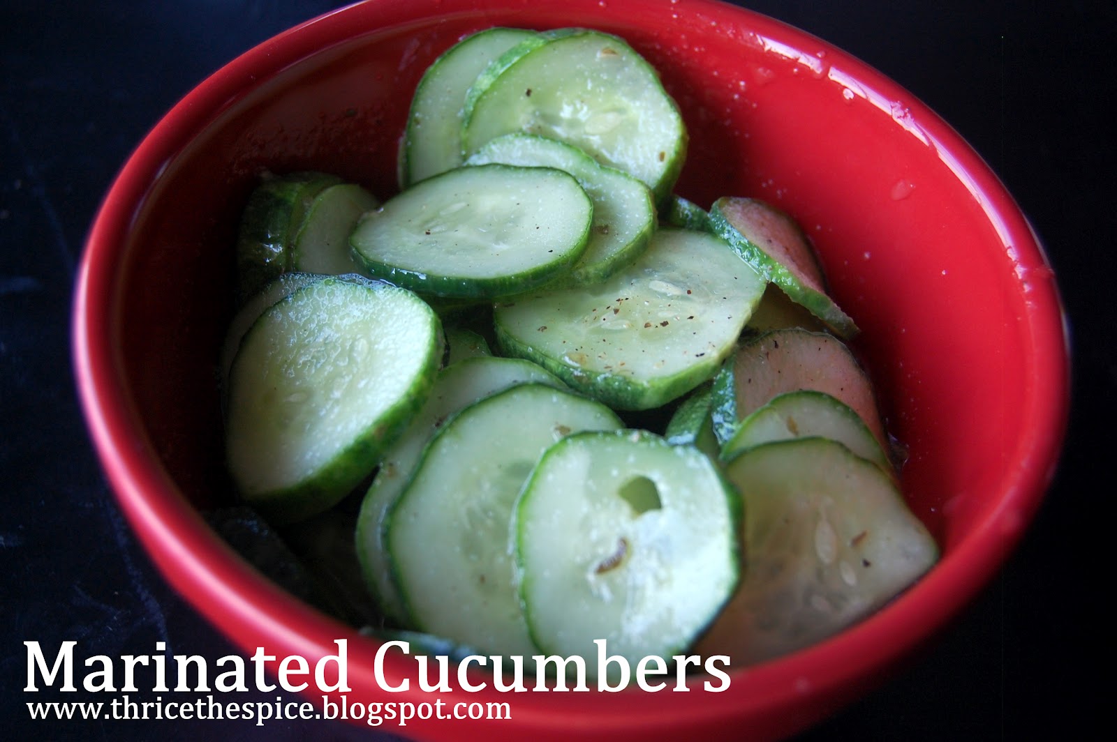ThriceTheSpice Marinated Cucumbers