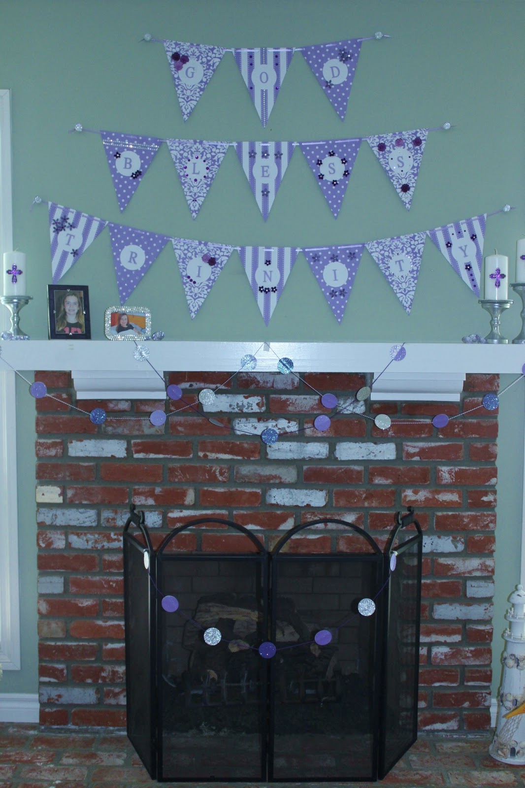 My little cottage in the making: PURPLE BLING 1st COMMUNION PARTY