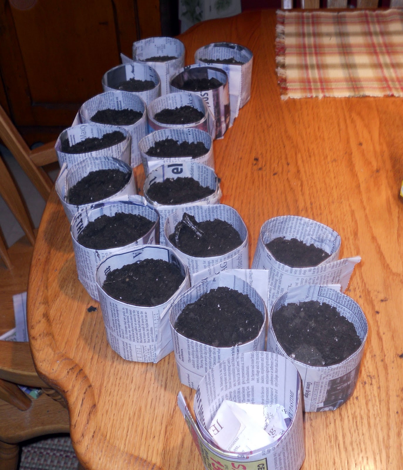 The Mad Recycler Recycled Newspaper Flower Pot Version 2