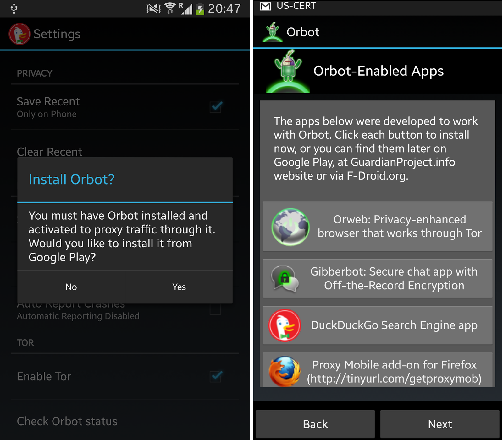 Anonymous Search engine 'DuckDuckGo' Android app offers Tor integration