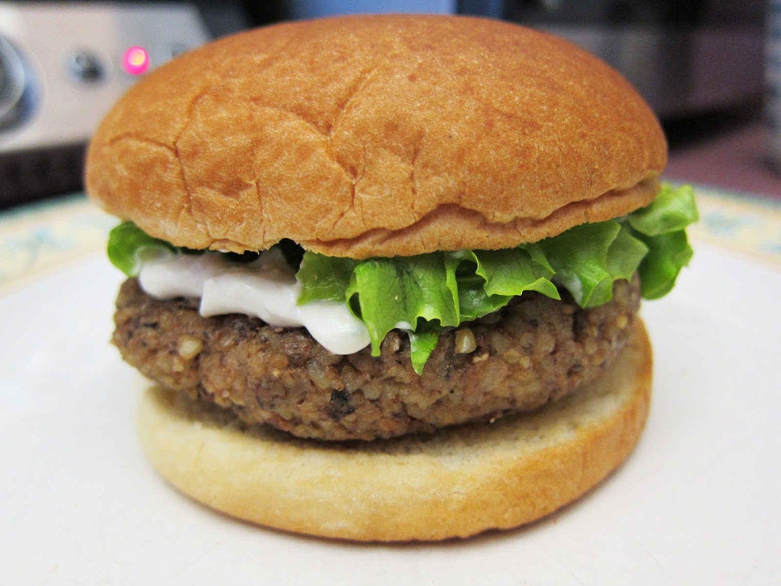 Bloatal Recall Pecan & Mushroom Burgers with Blue Cheese Sauce