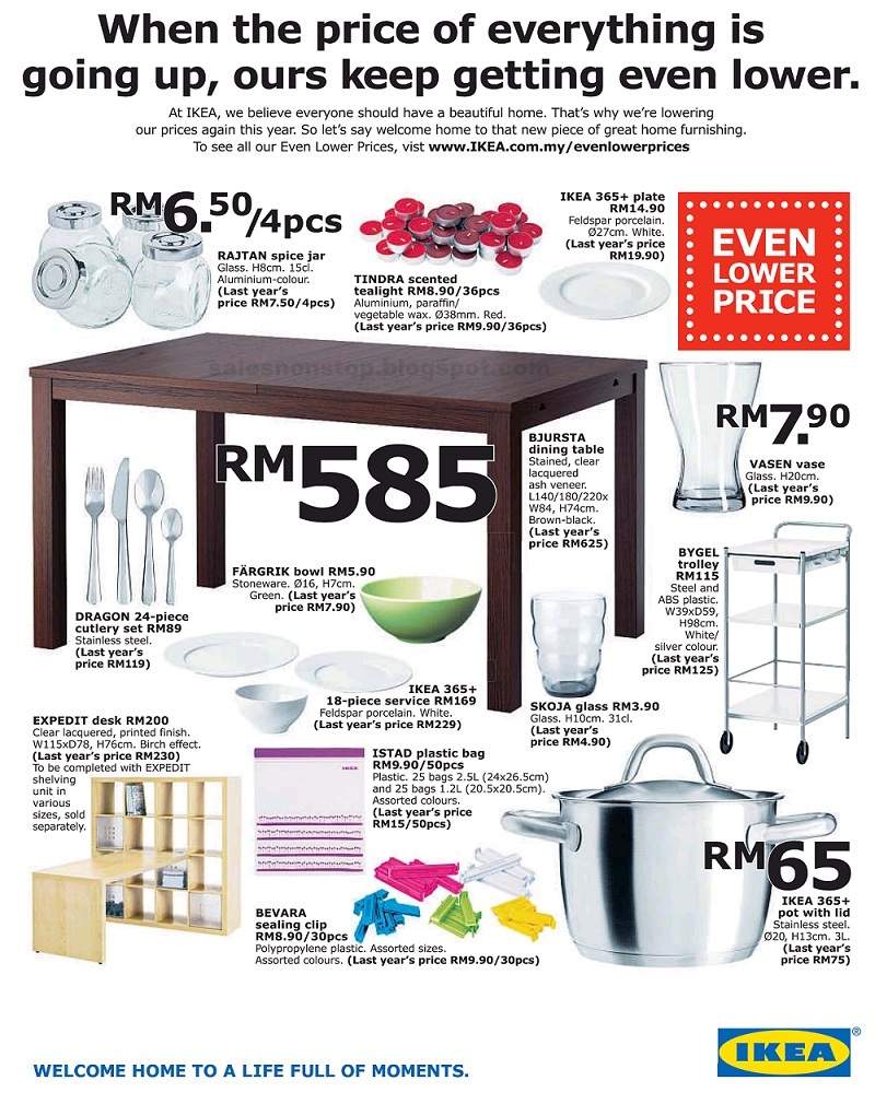 IKEA "Even Lower Price" Promotion Sales nonstop