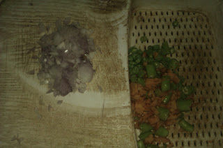 chopped mixed vegetables