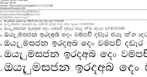 Fmabhaya Sinhala Font Download
