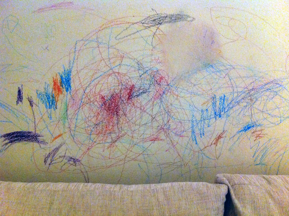 How to remove crayon scribbles from wall The Pink Stilettos