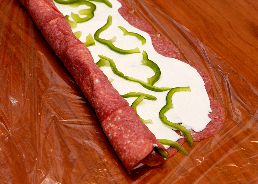 PiX FiZ Salami and Cream Cheese Rollups