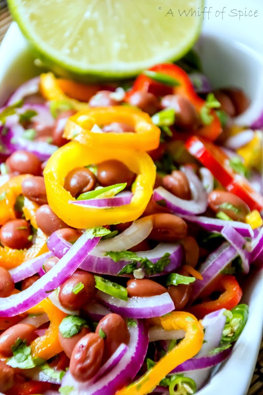Rajma Salad (Red Kidney Bean Salad) Simple and Basic