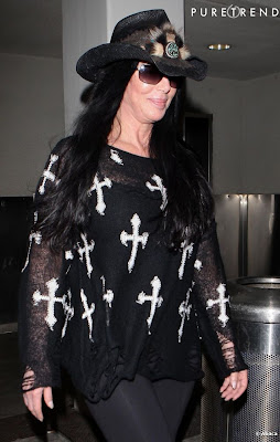 Cher at LAX Airport