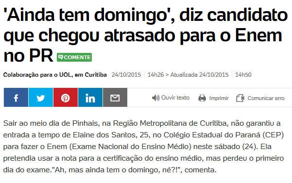 Pérolas do Enem 2015 10