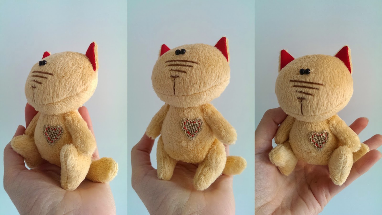 авторская игрушка кот день святого валентина