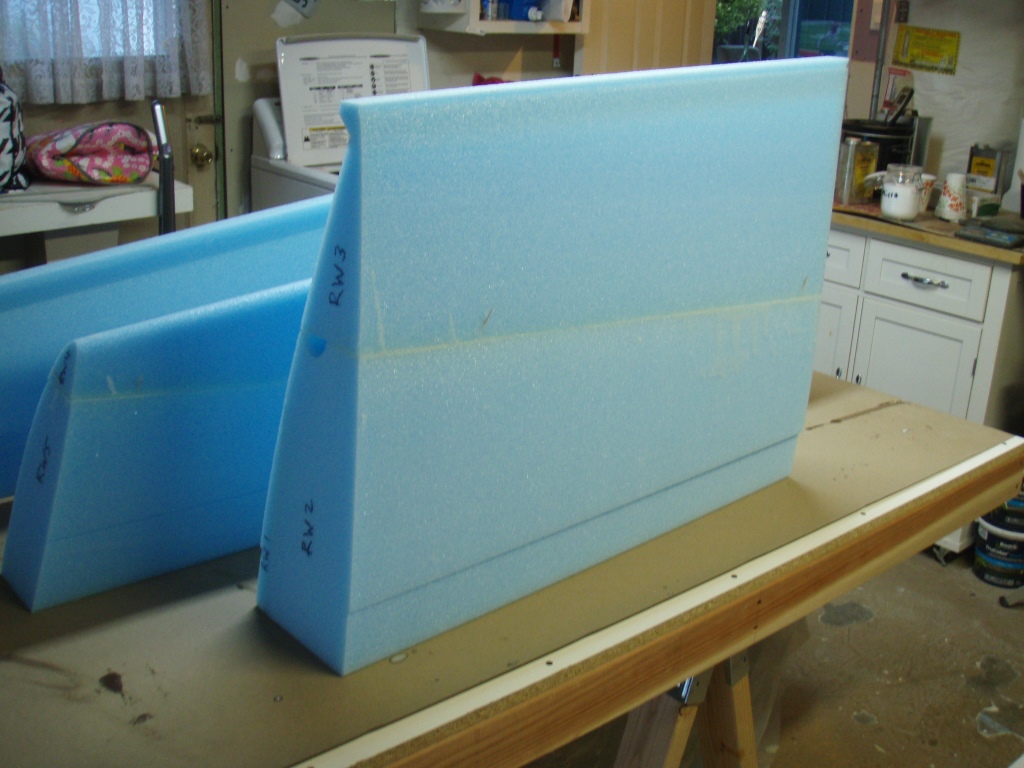 The Long EZ Build Right wing foam cores