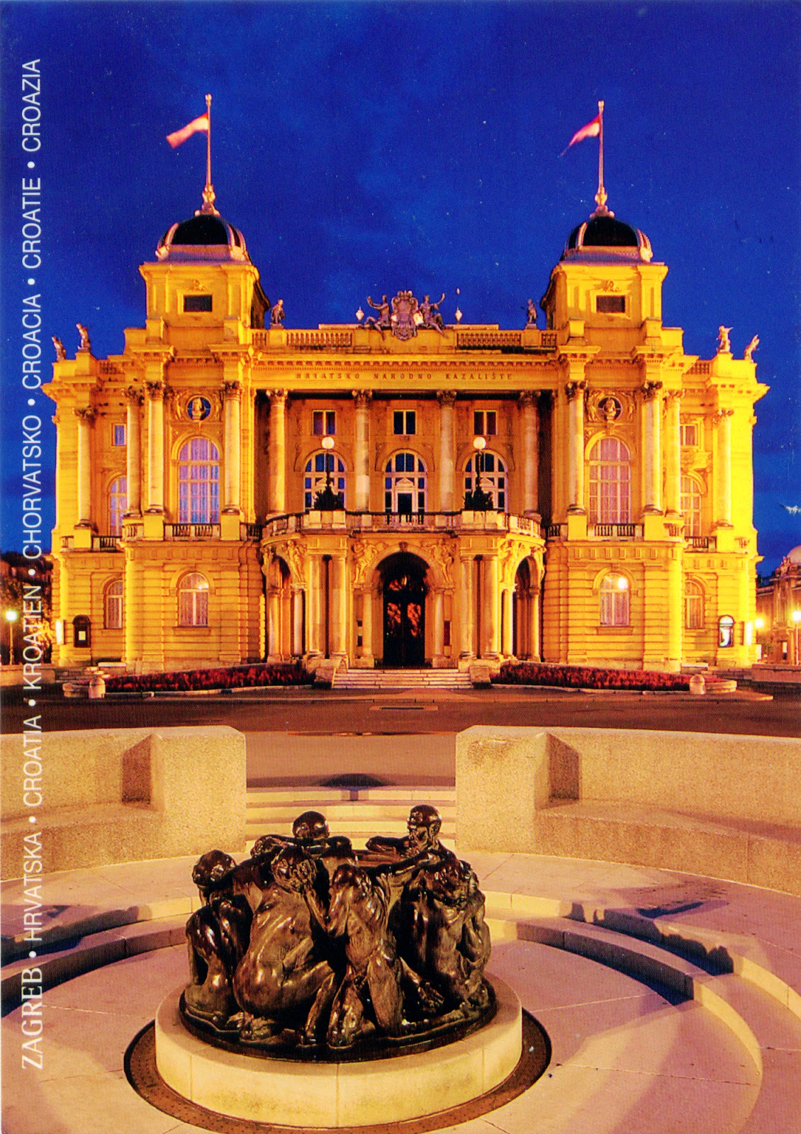 World Come To My Home 1013 Croatia Zagreb Croatian National Theatre In Zagreb