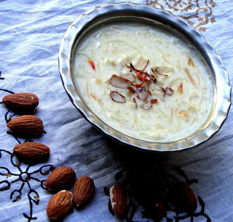 Badam Kheer with Vermicelli Indian Food Recipes Ammaji Kitchen